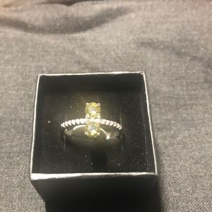 Unique double round cut Smokey peridot